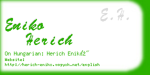 eniko herich business card